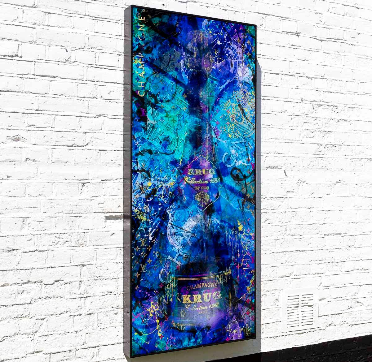 Blue Suede - Original - SOLD by artist Henri Miller - Wyecliffe Galleries