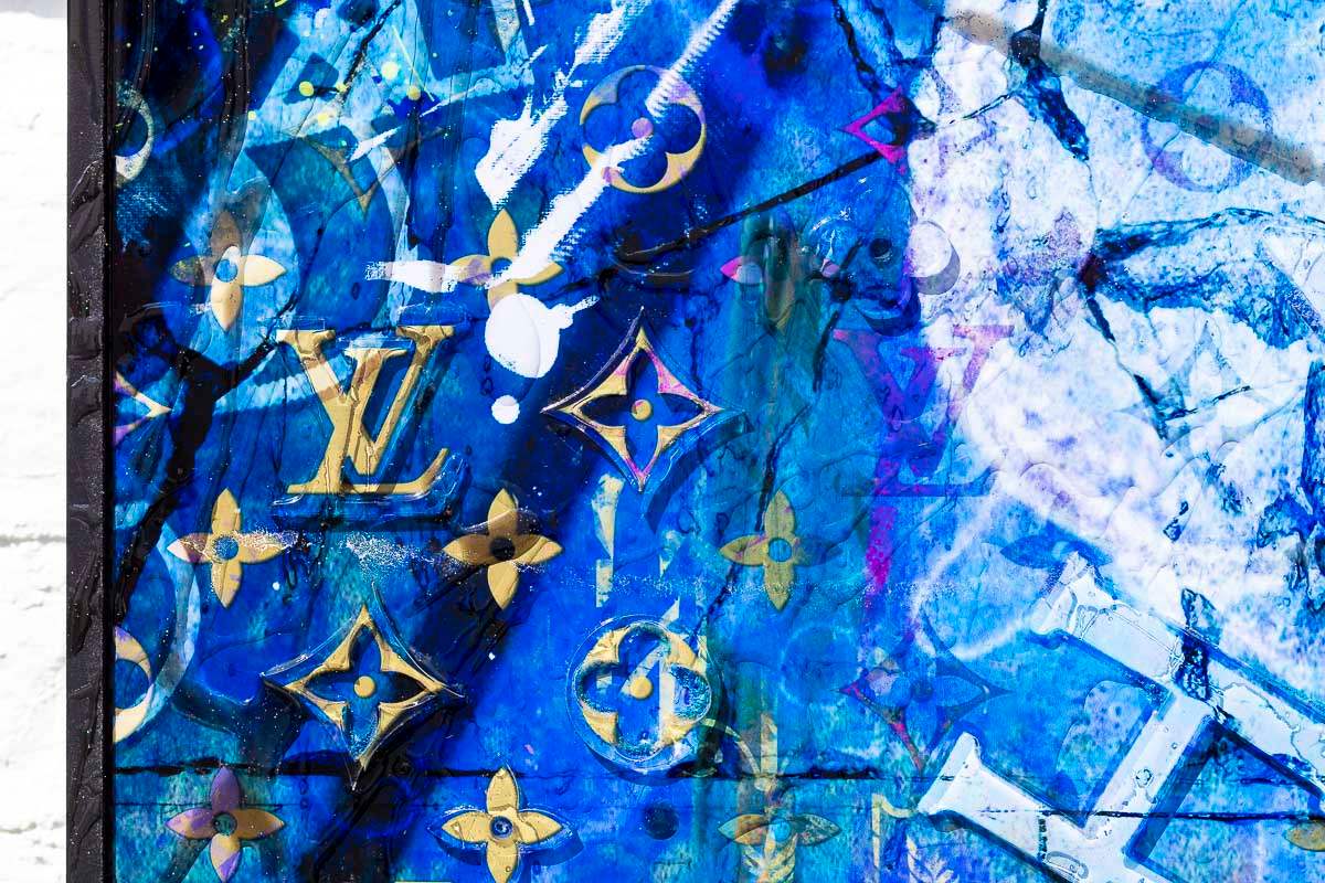 Blue Suede - Original - SOLD by artist Henri Miller - Wyecliffe Galleries