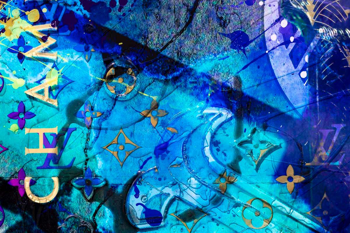 Blue Suede - Original - SOLD by artist Henri Miller - Wyecliffe Galleries