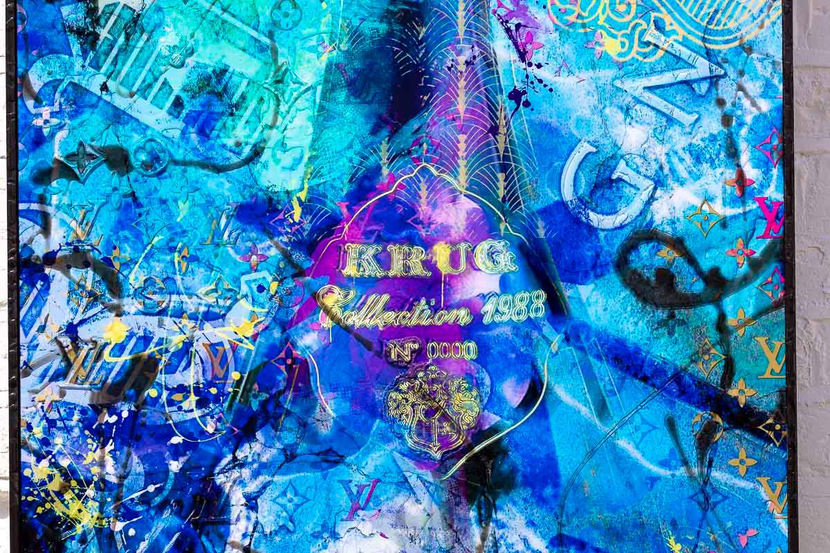 Blue Suede - Original - SOLD by artist Henri Miller - Wyecliffe Galleries