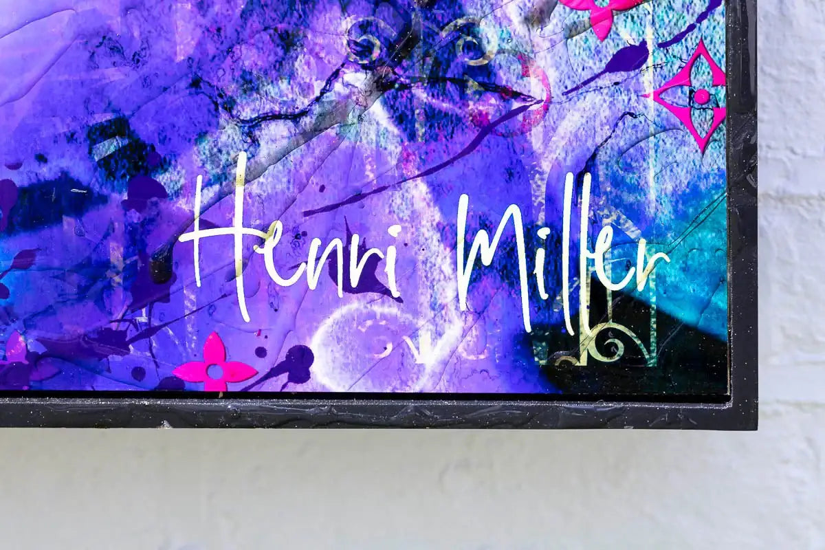 Blue Suede - Original - SOLD by artist Henri Miller - Wyecliffe Galleries