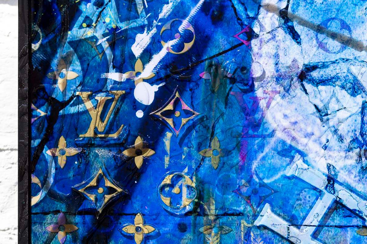 Blue Suede - Original - SOLD by artist Henri Miller - Wyecliffe Galleries