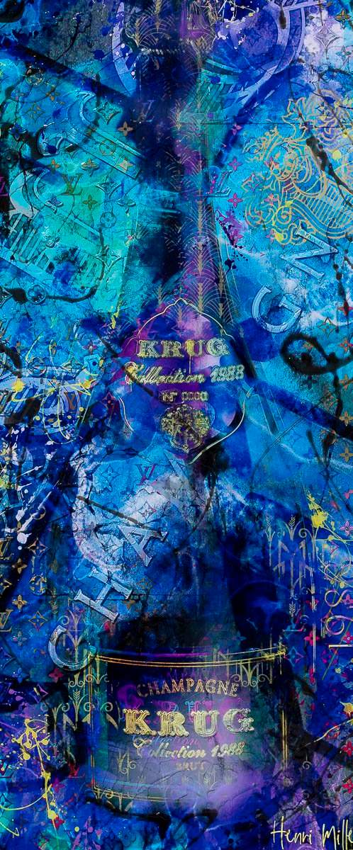 Blue Suede - Original - SOLD by artist Henri Miller - Wyecliffe Galleries