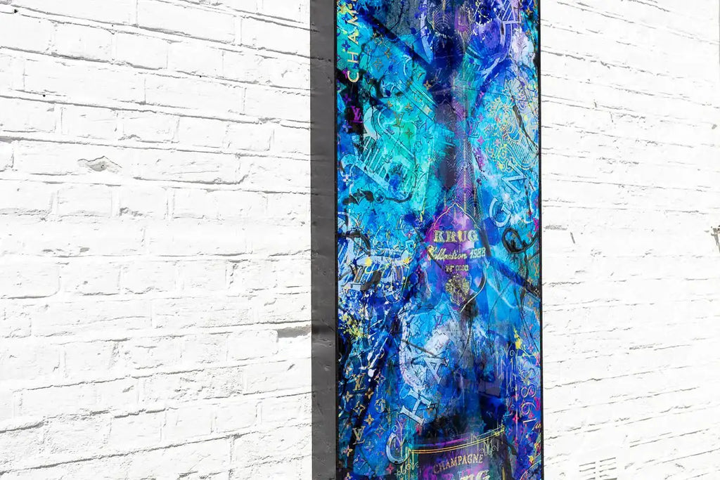 Blue Suede - Original - SOLD by artist Henri Miller - Wyecliffe Galleries