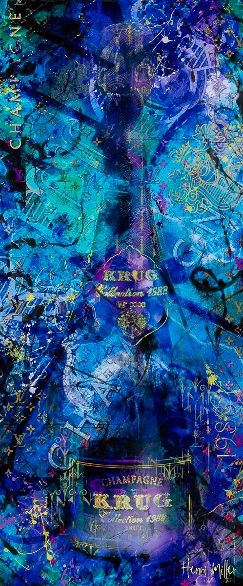 Blue Suede - Original - SOLD by artist Henri Miller - Wyecliffe Galleries