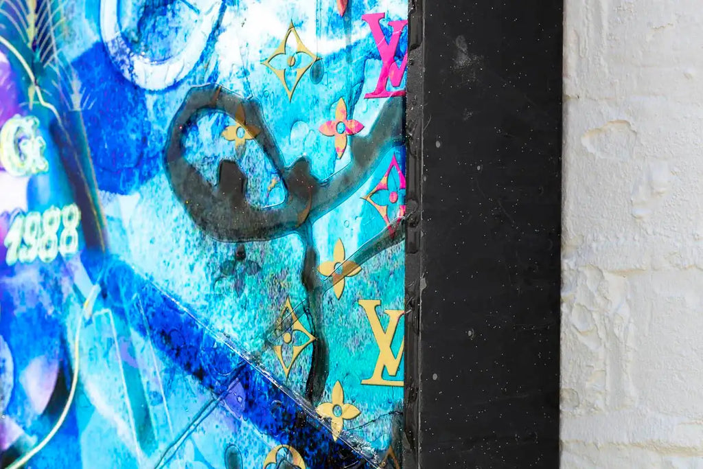 Blue Suede - Original - SOLD by artist Henri Miller - Wyecliffe Galleries