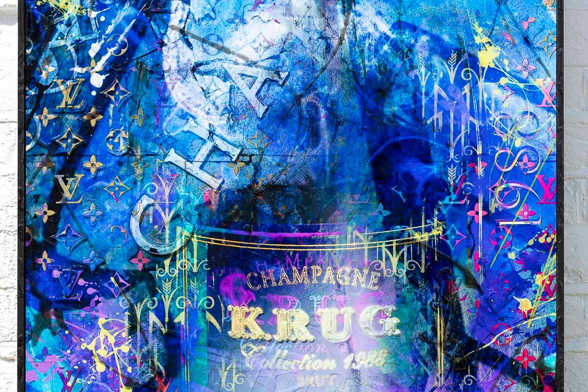 Blue Suede - Original - SOLD by artist Henri Miller - Wyecliffe Galleries