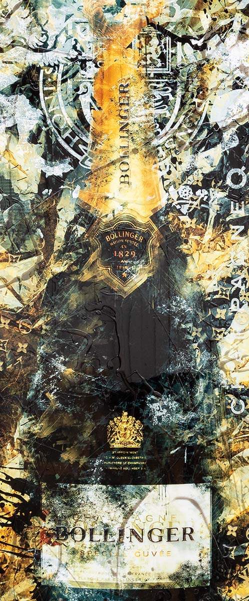 Gold Flake - Original - SOLD by artist Henri Miller - Wyecliffe Galleries