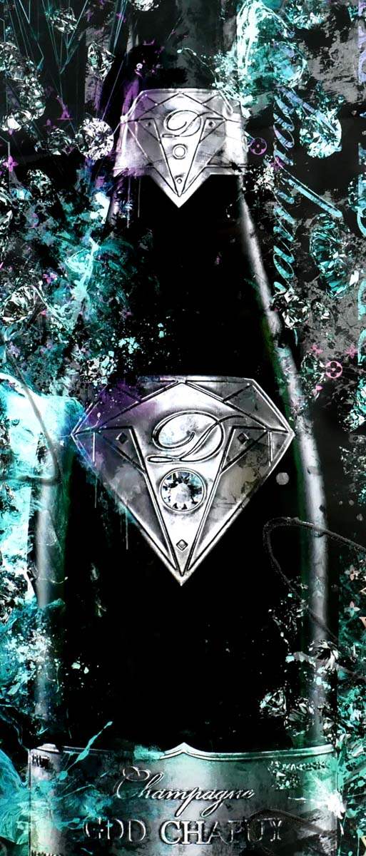 'J'aime Le Champagne' - Edition SET by artist Henri Miller - Wyecliffe Galleries