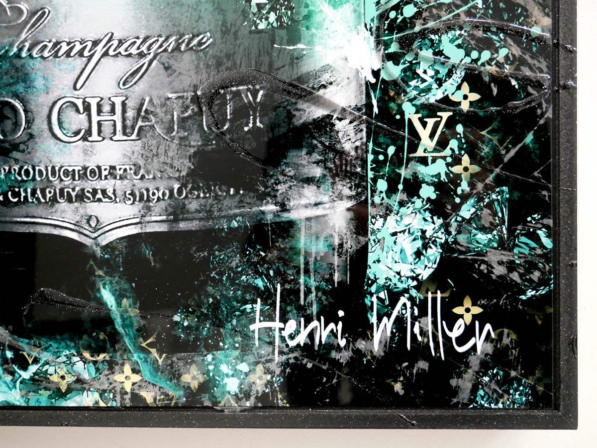 'J'aime Le Champagne' - Edition SET by artist Henri Miller - Wyecliffe Galleries