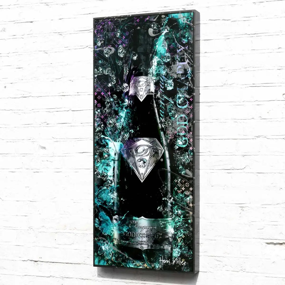 'J'aime Le Champagne' - Edition SET by artist Henri Miller - Wyecliffe Galleries