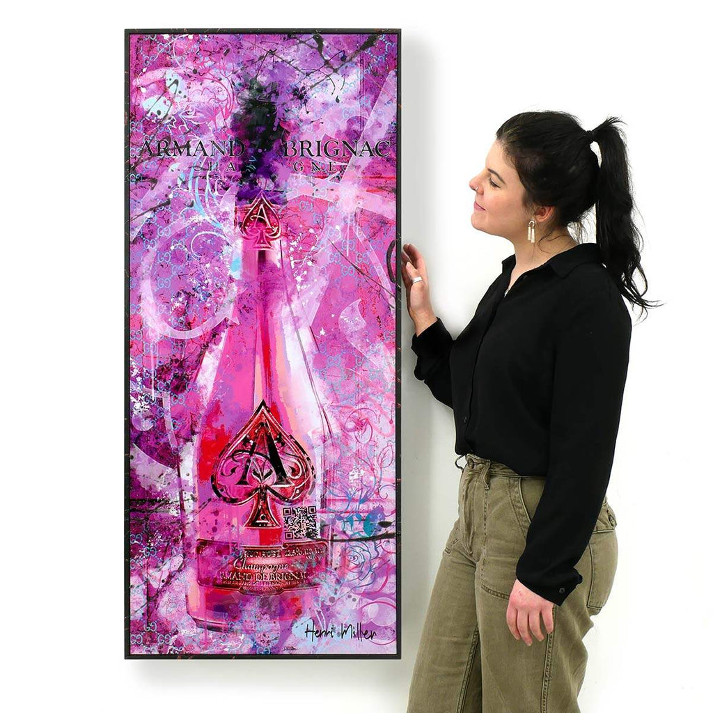 'J'aime Le Champagne' - Edition SET by artist Henri Miller - Wyecliffe Galleries
