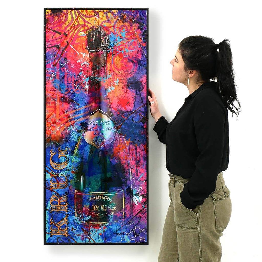 'J'aime Le Champagne' - Edition SET by artist Henri Miller - Wyecliffe Galleries
