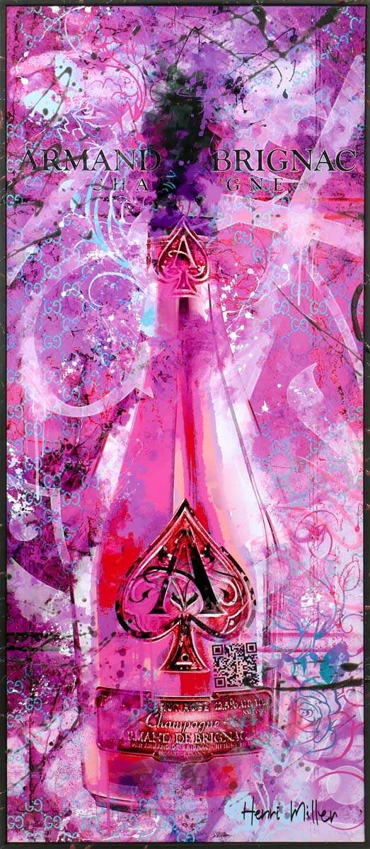 'J'aime Le Champagne' - Edition SET by artist Henri Miller - Wyecliffe Galleries