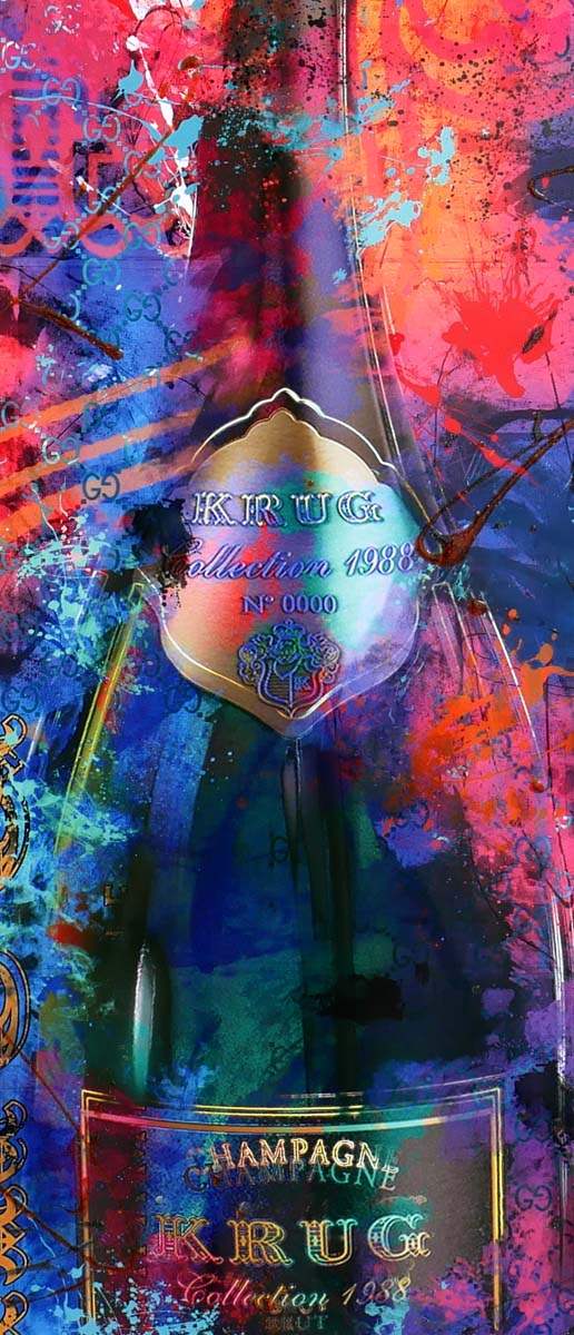 'J'aime Le Champagne' - Edition SET by artist Henri Miller - Wyecliffe Galleries