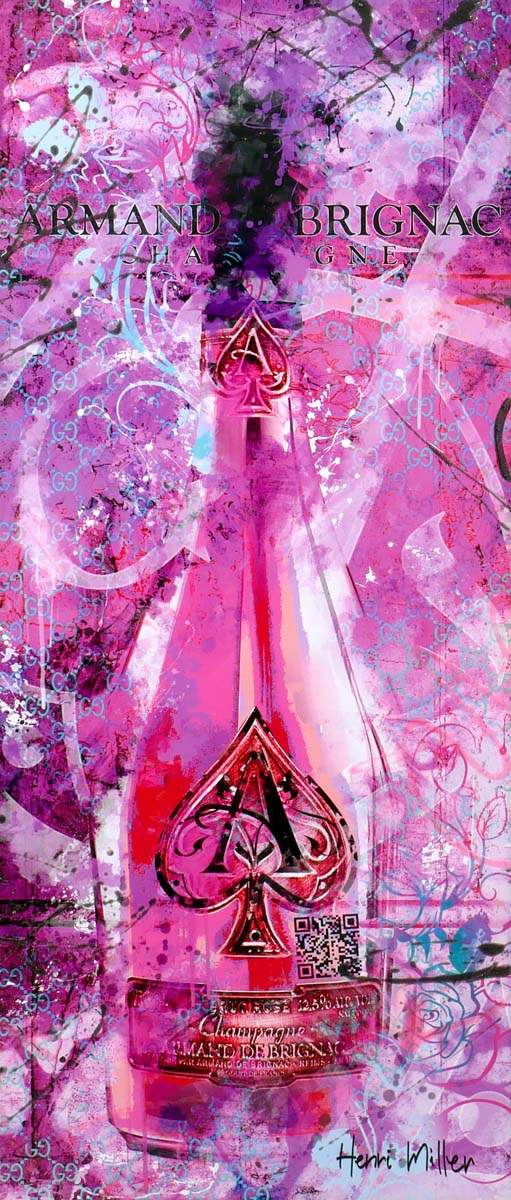 'J'aime Le Champagne' - Edition SET by artist Henri Miller - Wyecliffe Galleries