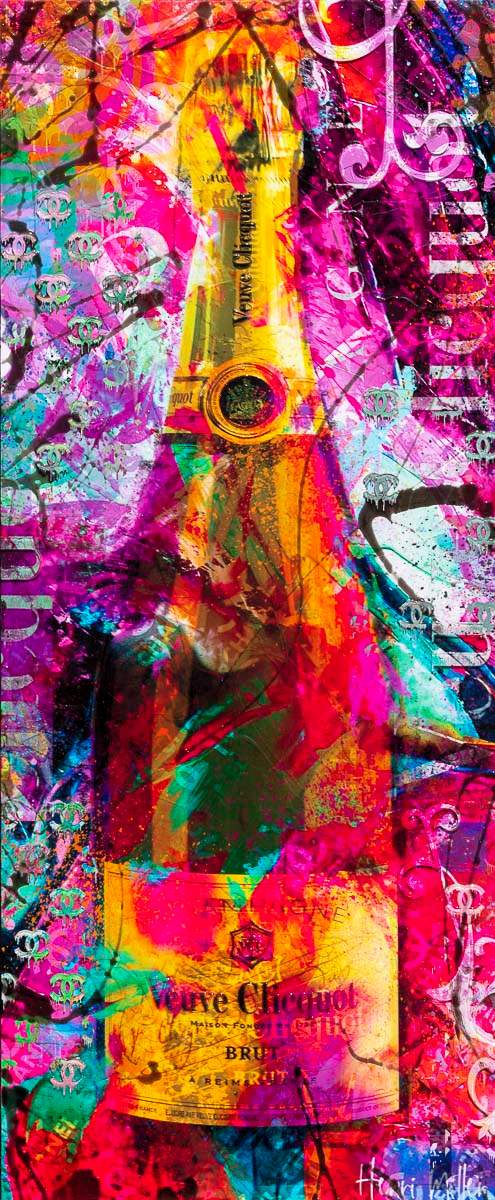 Rainbow Pop - Original - SOLD by artist Henri Miller - Wyecliffe Galleries