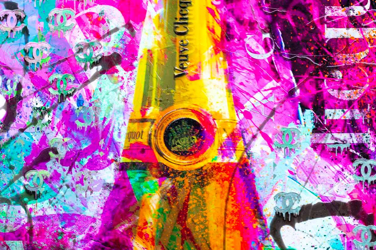 Rainbow Pop - Original - SOLD by artist Henri Miller - Wyecliffe Galleries