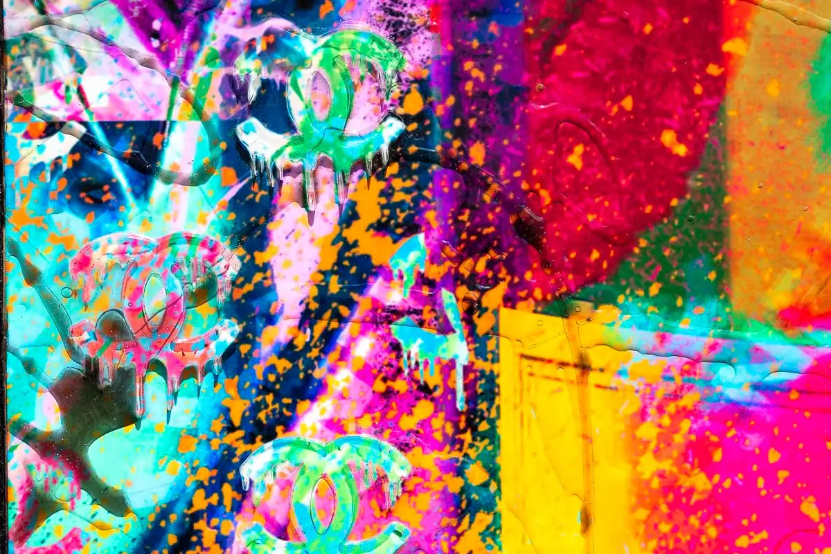 Rainbow Pop - Original - SOLD by artist Henri Miller - Wyecliffe Galleries