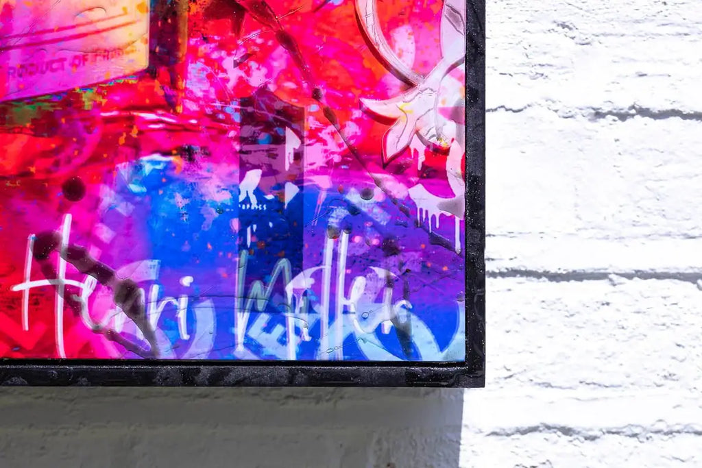 Rainbow Pop - Original - SOLD by artist Henri Miller - Wyecliffe Galleries