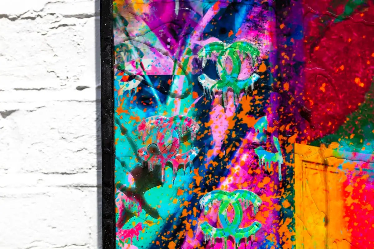 Rainbow Pop - Original - SOLD by artist Henri Miller - Wyecliffe Galleries