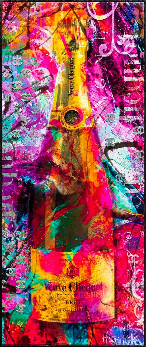 Rainbow Pop - Original - SOLD by artist Henri Miller - Wyecliffe Galleries