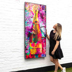 Rainbow Pop - Original - SOLD by artist Henri Miller - Wyecliffe Galleries