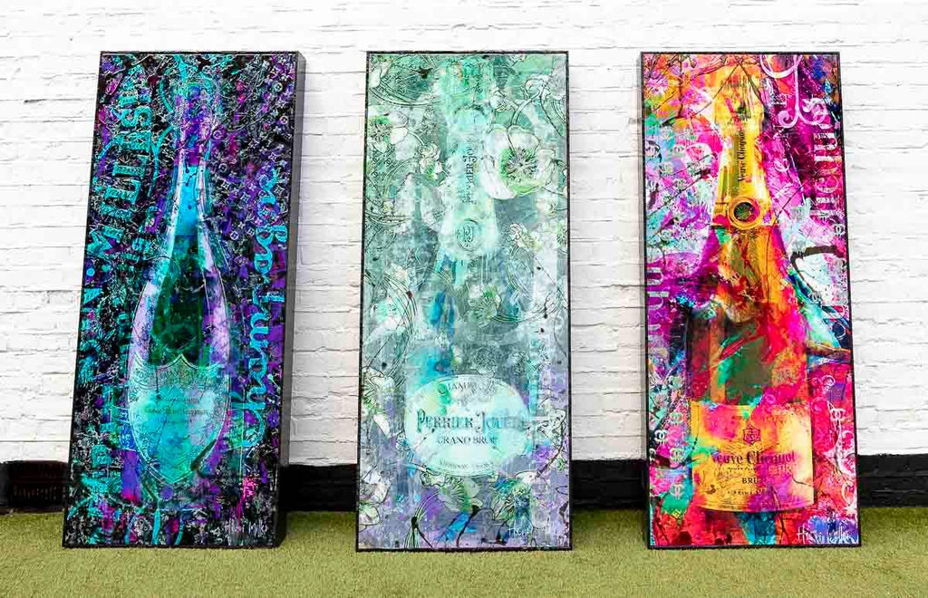 Rainbow Pop - Original - SOLD by artist Henri Miller - Wyecliffe Galleries