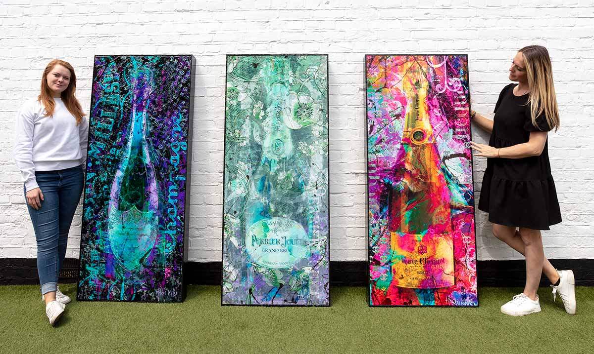 Rainbow Pop - Original - SOLD by artist Henri Miller - Wyecliffe Galleries