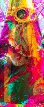 Rainbow Pop - Original - SOLD by artist Henri Miller - Wyecliffe Galleries