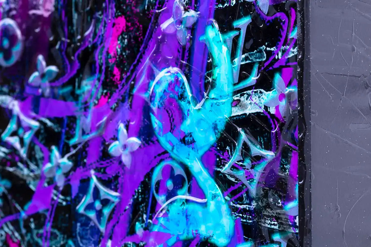 Ultra Violet - Original SOLD by artist Henri Miller - Wyecliffe Galleries