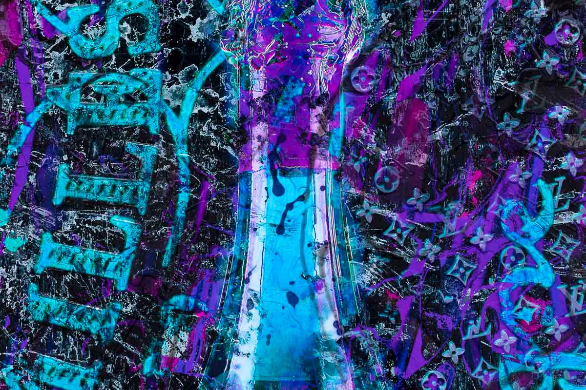 Ultra Violet - Original SOLD by artist Henri Miller - Wyecliffe Galleries