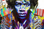 Jimi - Limited Edition by artist Bisaillon Brothers - Wyecliffe Galleries