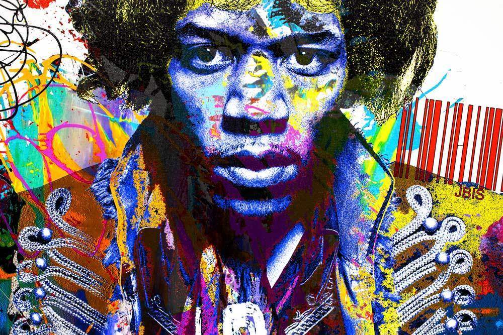 Jimi - Limited Edition by artist Bisaillon Brothers - Wyecliffe Galleries