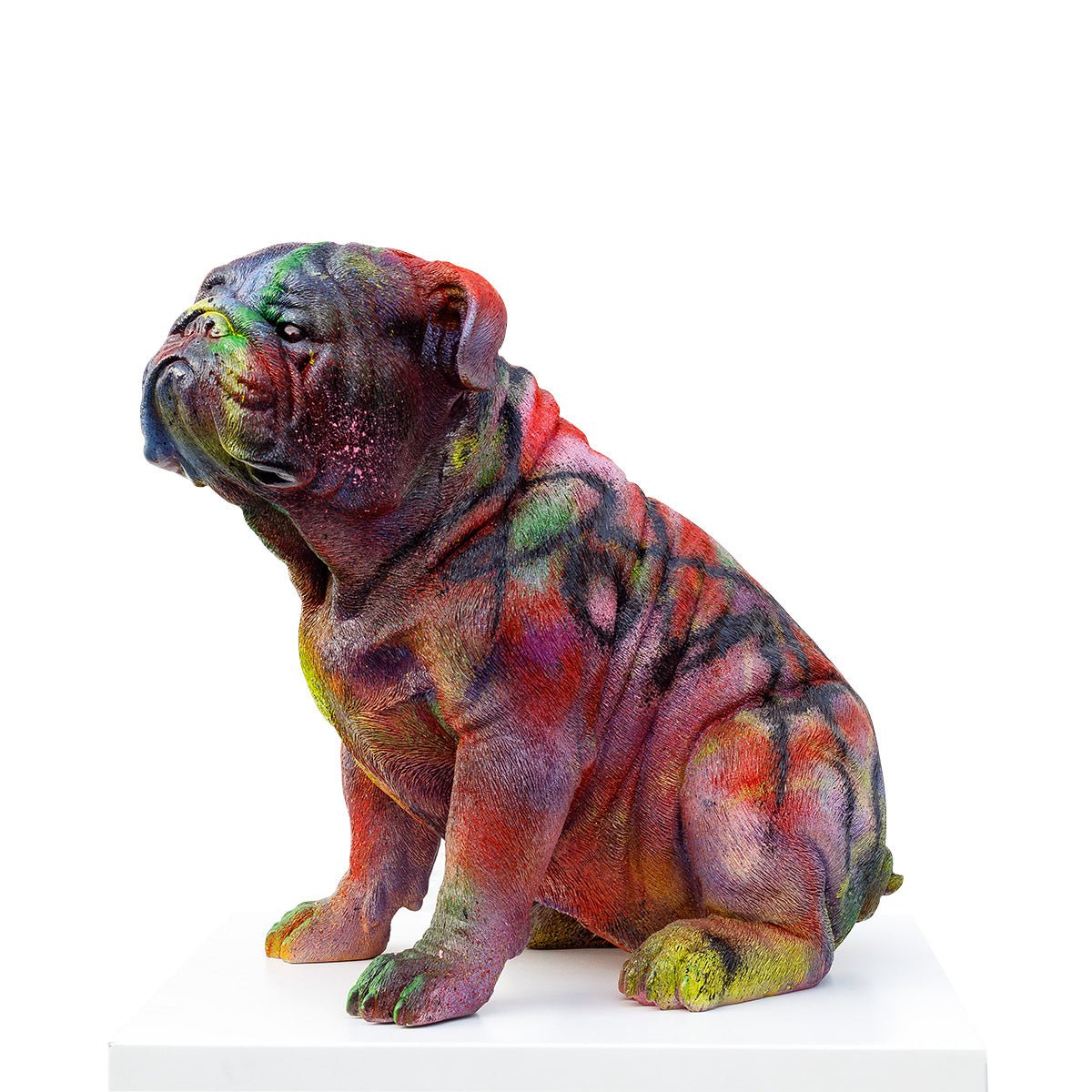 Bulldog II - Original Sculpture Jeremy Olsen Framed