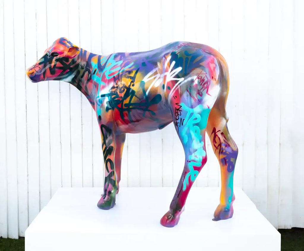 Calf - Original Sculpture - SOLD by artist Jeremy Olsen - Wyecliffe Galleries