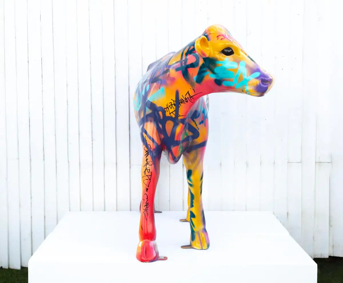 Calf - Original Sculpture - SOLD by artist Jeremy Olsen - Wyecliffe Galleries