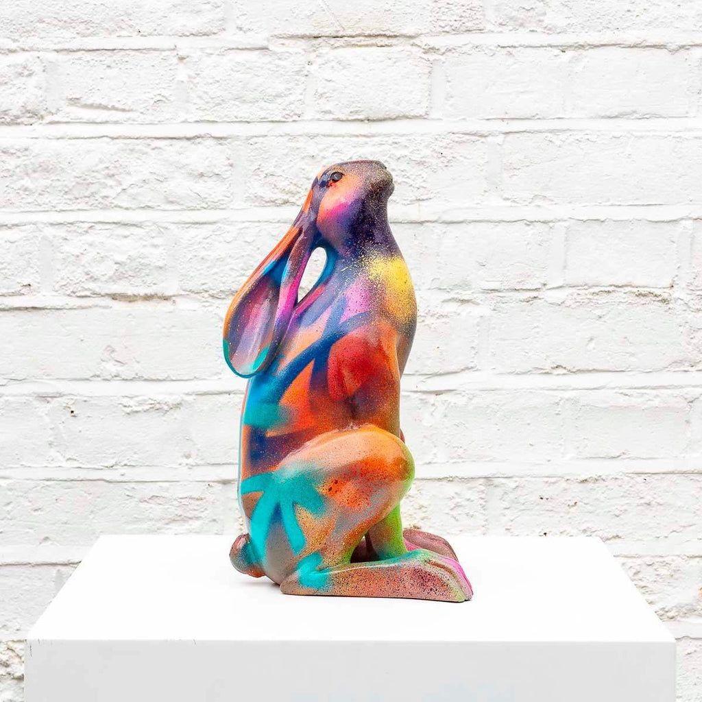 Hare I - Original Sculpture - SOLD by artist Jeremy Olsen - Wyecliffe Galleries