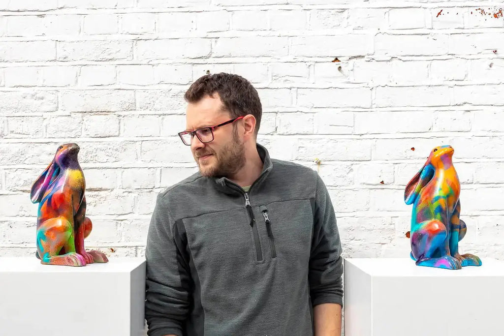 Hare I - Original Sculpture - SOLD by artist Jeremy Olsen - Wyecliffe Galleries