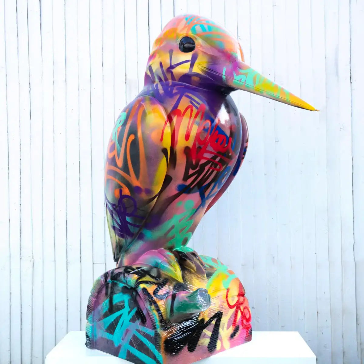 Kingfisher - Original Sculpture by artist Jeremy Olsen - Wyecliffe Galleries