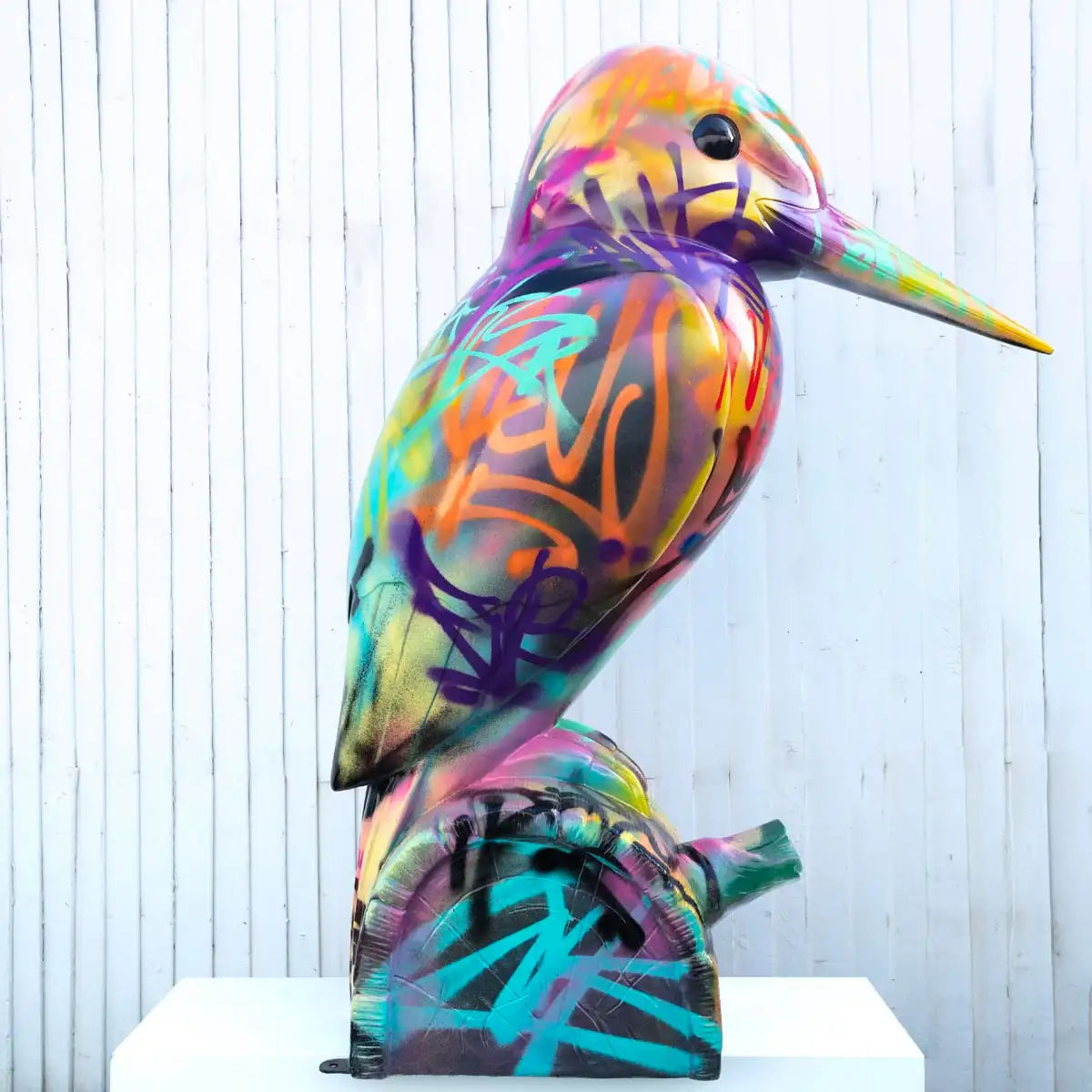 Kingfisher - Original Sculpture by artist Jeremy Olsen - Wyecliffe Galleries
