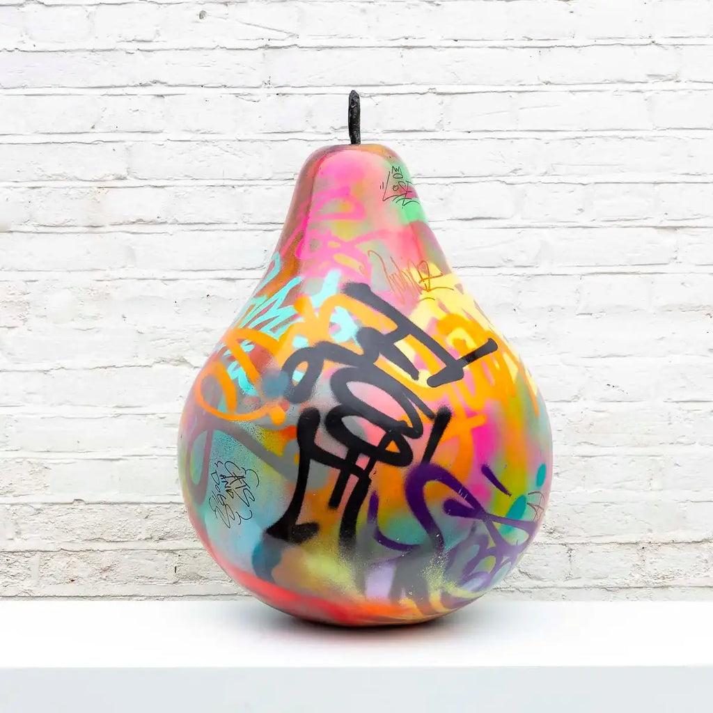 Large Pear - Original Sculpture by artist Jeremy Olsen - Wyecliffe Galleries