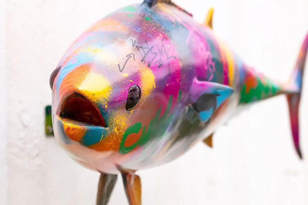 Mackerel - Original Sculpture by artist Jeremy Olsen - Wyecliffe Galleries
