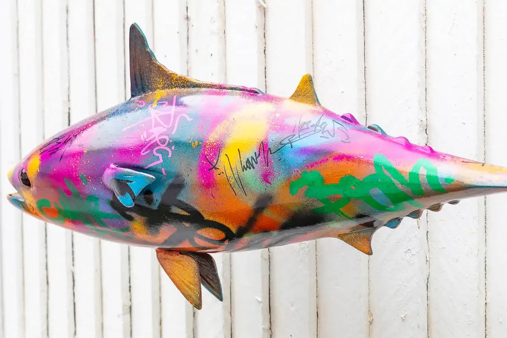 Mackerel - Original Sculpture by artist Jeremy Olsen - Wyecliffe Galleries