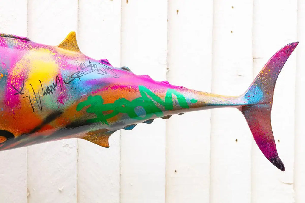 Mackerel - Original Sculpture by artist Jeremy Olsen - Wyecliffe Galleries