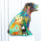 Pitbull - Original Sculpture SOLD by artist Jeremy Olsen - Wyecliffe Galleries