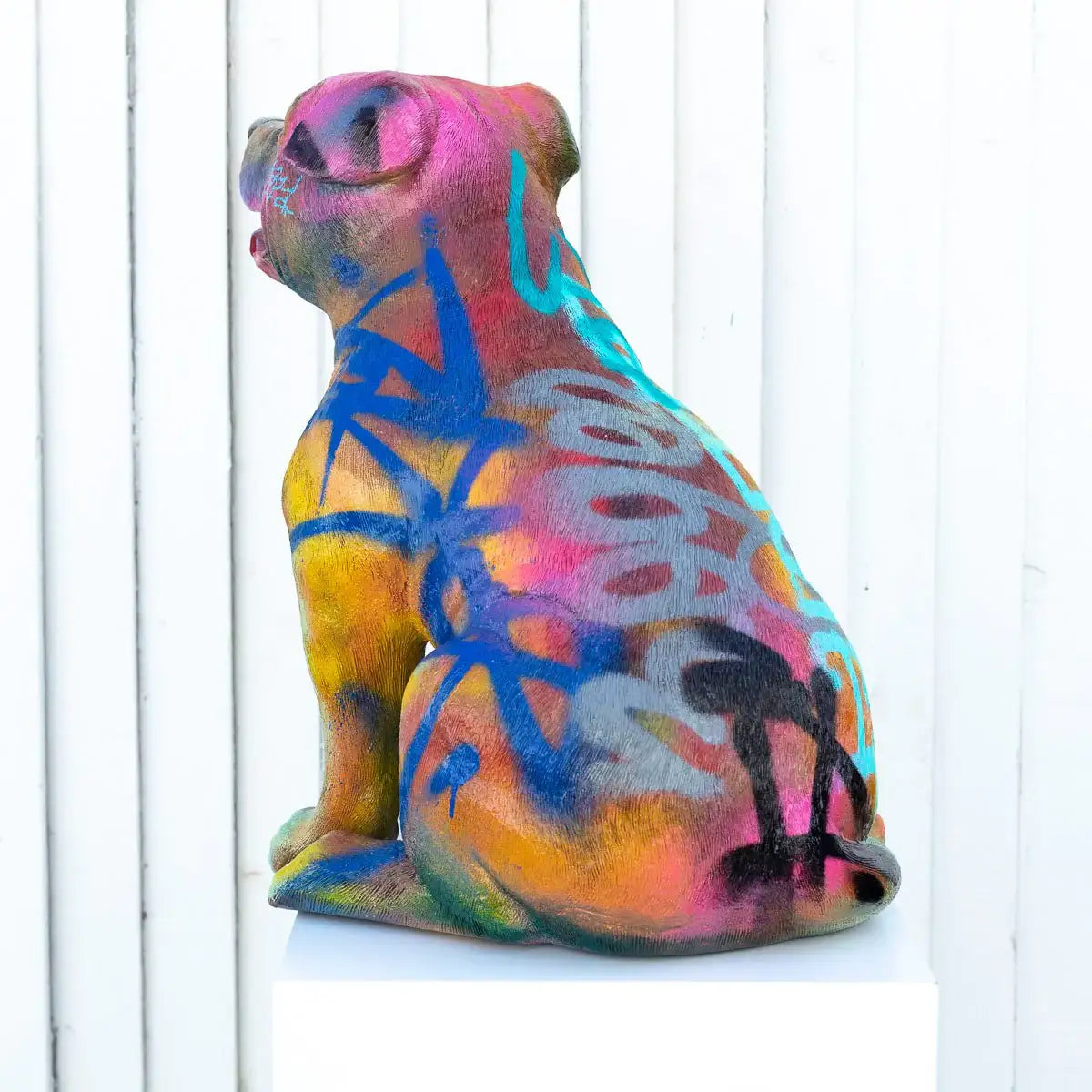 Pitbull - Original Sculpture SOLD by artist Jeremy Olsen - Wyecliffe Galleries