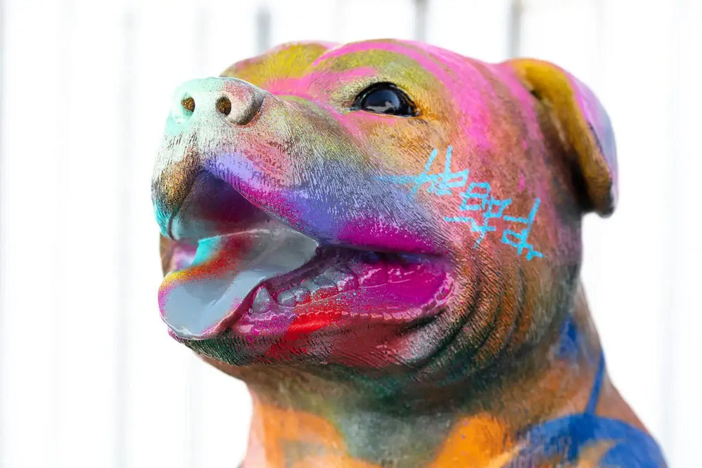 Pitbull - Original Sculpture SOLD by artist Jeremy Olsen - Wyecliffe Galleries