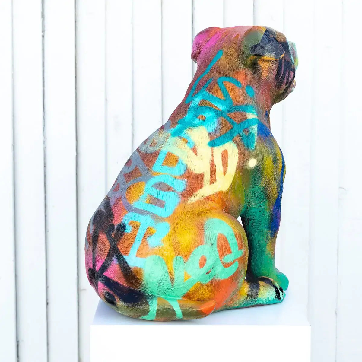 Pitbull - Original Sculpture SOLD by artist Jeremy Olsen - Wyecliffe Galleries