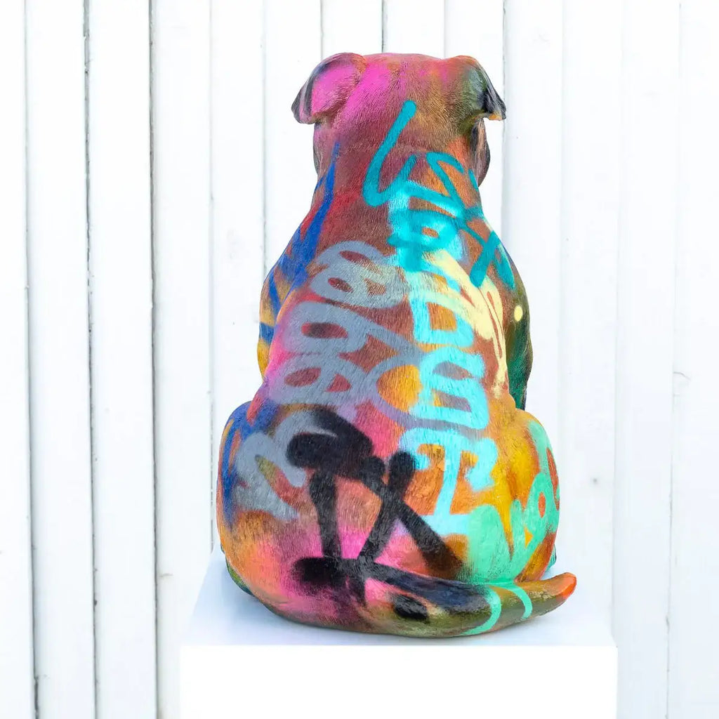 Pitbull - Original Sculpture SOLD by artist Jeremy Olsen - Wyecliffe Galleries